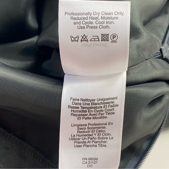 DKNY Mini Skirt Womens Size 4 Black Zipper Pockets A-Line Ladies Skirt MSRP $225 - Picture 12 of 12